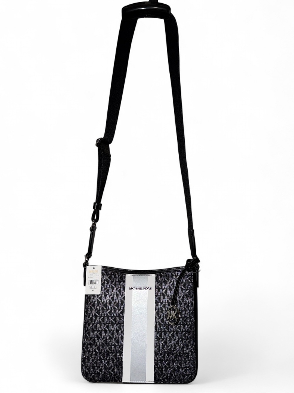 Michael Kors Jet Set Small Signature Logo Stripe Crossbody Bag NWT